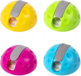 Точилка ЮНЛАНДИЯ "Грибочек", с контейнером, пластиковая, корпус ассорти, 228460