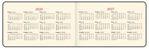 Еженедельник датированный 2026 МАЛЫЙ ФОРМАТ 105х160 мм, А6, BRAUBERG "Unique", черный, 117208