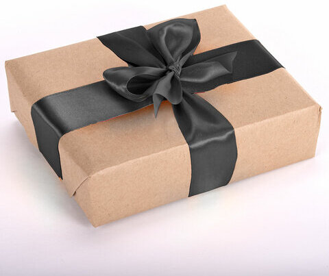 Лента атласная ширина 50 мм, длина 23 м, черная, BRAUBERG, 591520