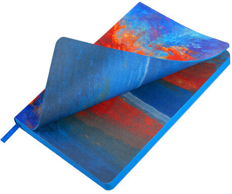 Ежедневник недатированный А5 (138х213 мм), BRAUBERG VISTA, под кожу, гибкий, 136 л., "Sunset at sea", 112041