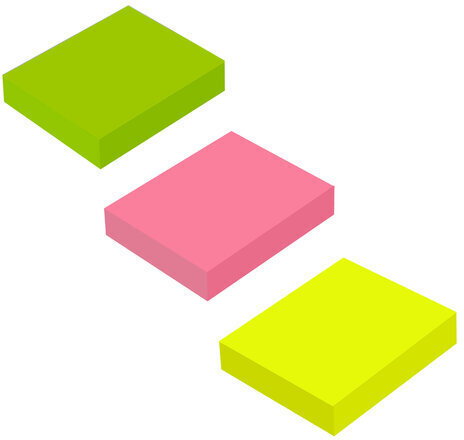 Блоки самоклеящиеся EXTRA STICKY BRAUBERG (Германия), НЕОНОВЫЕ, 40х50 мм, НАБОР 12 шт. по 100 л., 3 цвета, 112415