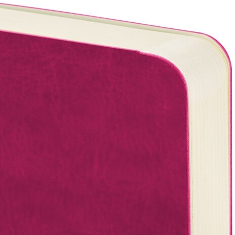 Ежедневник недатированный МАЛЫЙ 100х150 мм А6 BRAUBERG "Metropolis Ultra", под кожу, 160 л., розовый, 113302