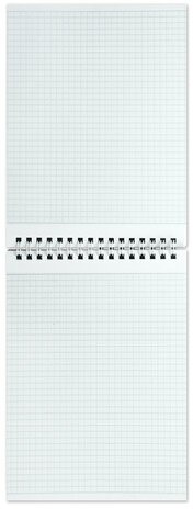 Блокнот А5 146х205 мм, 80 л., гребень, мелованная картонная обложка, клетка, ОФИСМАГ, 3 вида, 123021