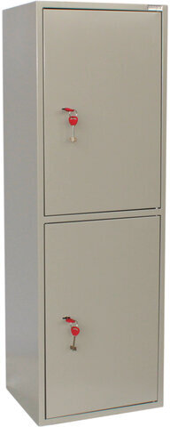 Шкаф металлический для документов BRABIX "KBS-023Т", 1253х420х350 мм, 27,5 кг, 2 отделения, сварной, 291155