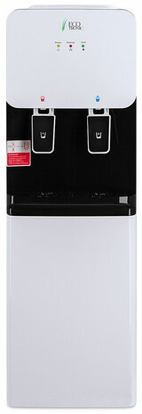 Кулер для воды ECOTRONIC J1-LCE XS, напольный, НАГРЕВ/ОХЛАЖДЕНИЕ ЭЛЕКТР, шкаф, 2 крана, белый, 11660