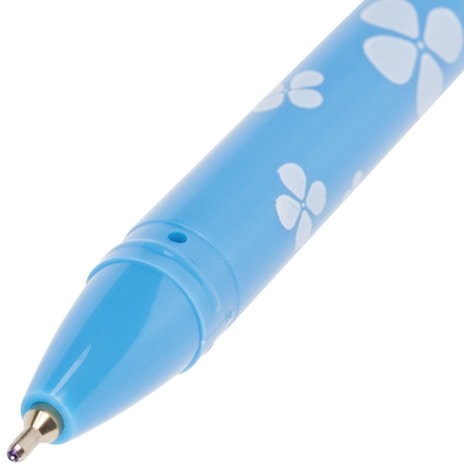 Ручка шариковая масляная BRAUBERG "FRUITY SF", СИНЯЯ, с узором, узел 1 мм, линия письма 0,5 мм, 142653