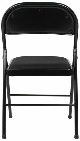 Стул складной BRABIX "Golf Plus CF-003 КОМФОРТ", чёрный каркас, чёрная ткань, 532889