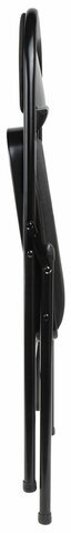 Стул складной BRABIX "Golf Plus CF-003 КОМФОРТ", чёрный каркас, чёрная ткань, 532889