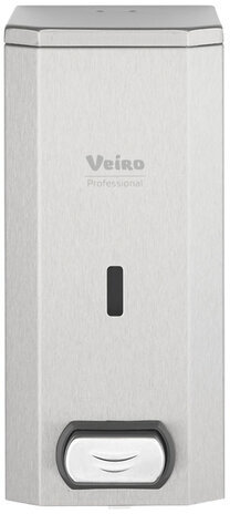 Дозатор для мыла-пены VEIRO Prof "Savona FOAM STEEL", НАЛИВНОЙ, 1,5 л, нержавеющая сталь, матовый, DJF0032CS