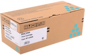 Тонер-картридж лазерный RICOH (SP C250E) SPC250/C260/C261, голубой, оригинальный, ресурс 1600 страниц, 407544