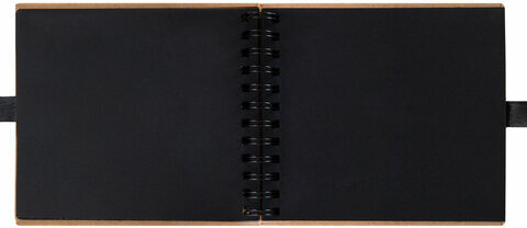 Фотоальбом 16х18 см, 20 черных листов, обложка КРАФТ, уголки/стикеры/ручка/клей, BRG Black&Kraft, 880652