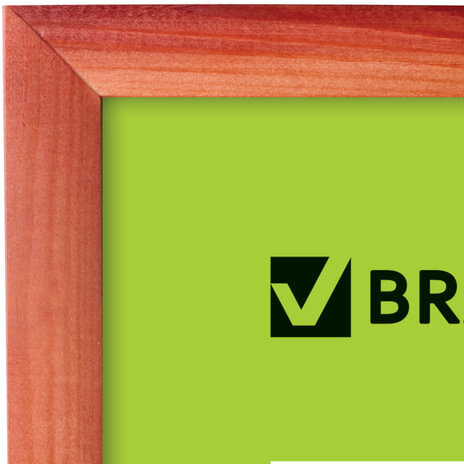 Рамка 30х40 см, дерево, багет 18 мм, BRAUBERG "HIT", темная вишня, стекло, 390258