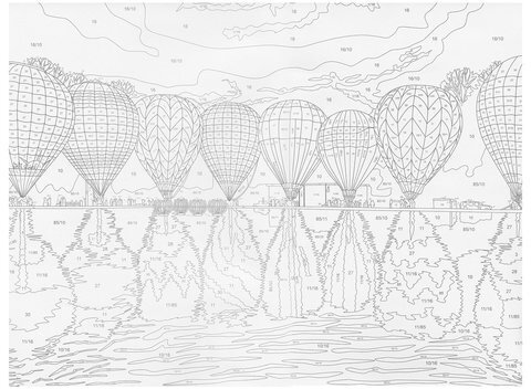 Картина по номерам А3, ОСТРОВ СОКРОВИЩ "НОЧНОЙ ПОЛЕТ", С АКРИЛОВЫМИ КРАСКАМИ, картон, кисть, 661634