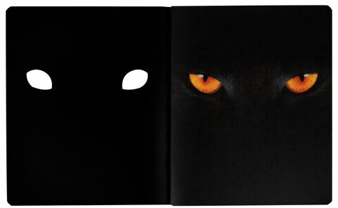 Тетрадь А5 48 л., ПЗБМ, скоба, клетка, матовая ламинация, брайль 3D, вырубка, "Кто это" (5 видов), 25045