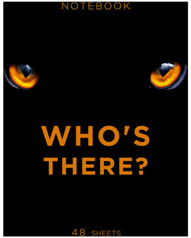 Тетрадь А5 48 л., ПЗБМ, скоба, клетка, матовая ламинация, брайль 3D, вырубка, "Кто это" (5 видов), 25045