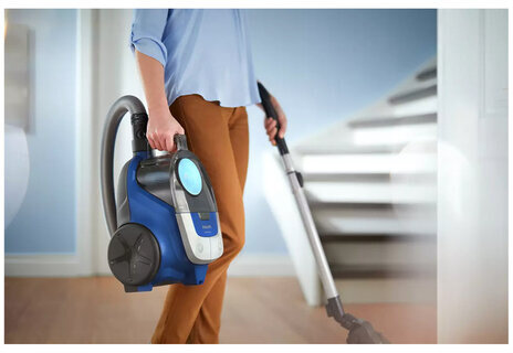 Пылесос PHILIPS XB2022/01 с контейнером "циклон", 1800 Вт, мощность всасывания 360 Вт, синий