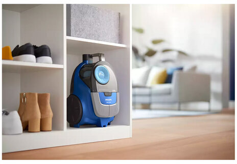 Пылесос PHILIPS XB2022/01 с контейнером "циклон", 1800 Вт, мощность всасывания 360 Вт, синий