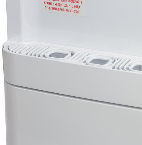 Кулер для воды SONNEN FSE-03, напольный, НАГРЕВ/ОХЛАЖДЕНИЕ ЭЛЕКТРОННОЕ, шкаф, 3 крана, белый/черный, 453979