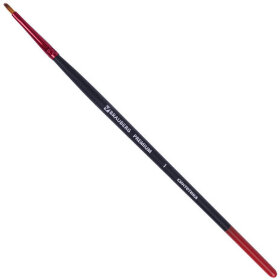 Кисть синтетика, плоская № 1, BRAUBERG PREMIUM, 201010