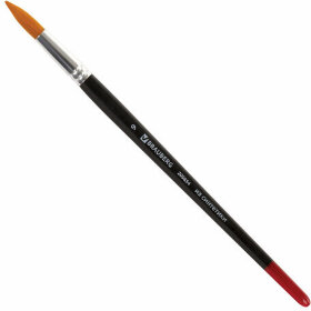 Кисть BRAUBERG синтетика, круглая, №9, 200854