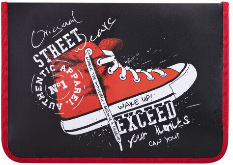 Папка для труда на молнии ЮНЛАНДИЯ А4, 1 отделение, откидная планка, органайзер, "Original", 270985