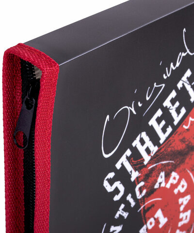 Папка для труда на молнии ЮНЛАНДИЯ А4, 1 отделение, откидная планка, органайзер, "Original", 270985