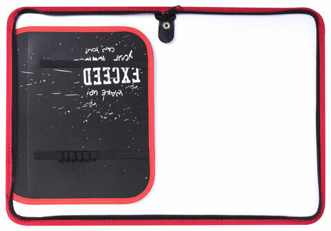 Папка для труда на молнии ЮНЛАНДИЯ А4, 1 отделение, откидная планка, органайзер, "Original", 270985