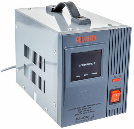 Стабилизатор РЕСАНТА АСН-2000/1-Ц, 2000 Вт, 140-260 В, наполный, 63/6/4