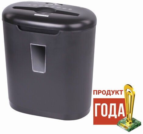 Уничтожитель (шредер) BRAUBERG S6, 3 уровень секретности, фрагменты 5х34 мм, 6 листов, 16 л, 530963