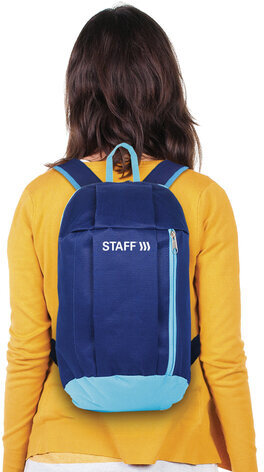 Рюкзак STAFF AIR компактный, темно-синий с голубыми деталями, 40х23х16 см, 226375