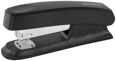 Степлер №24/6, 26/6 BRAUBERG "Standard", до 25 листов, черный, 226851