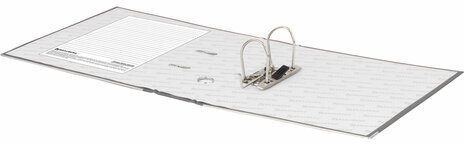 Папка-регистратор BRAUBERG с покрытием из ПВХ, 80 мм, с уголком, серая (удвоенный срок службы), 227190