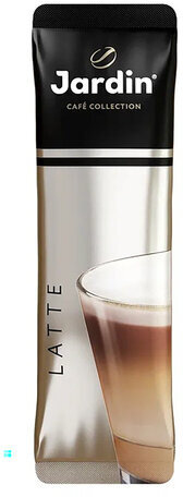 Кофе растворимый порционный JARDIN "3 в 1 Латте", КОМПЛЕКТ 8 пакетиков по 18 г, 1693-10