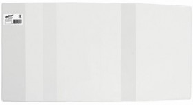 Обложка ПВХ для учебников, ЮНЛАНДИЯ, С ЗАКЛАДКОЙ, универсальная, 110 мкм, 233х450 мм, штрих-код, 229319