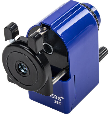 Точилка механическая BRAUBERG "JET", металлический механизм, корпус синий, 229570