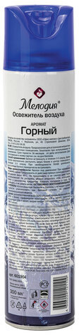 Освежитель воздуха аэрозольный 300 мл МЕЛОДИЯ "ГОРНЫЙ", 601904
