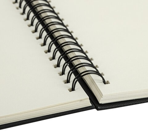 Скетчбук, слоновая кость 100 г/м2, 148х210 мм, 80 л., гребень, твердая обложка, BRAUBERG ART, 115109