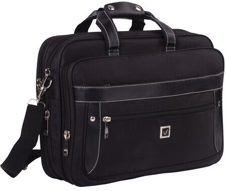 Сумка-портфель BRAUBERG с отделением для ноутбука 15-16", "Carbon", 2 отделения, графит, 41х31х13 см, 240509