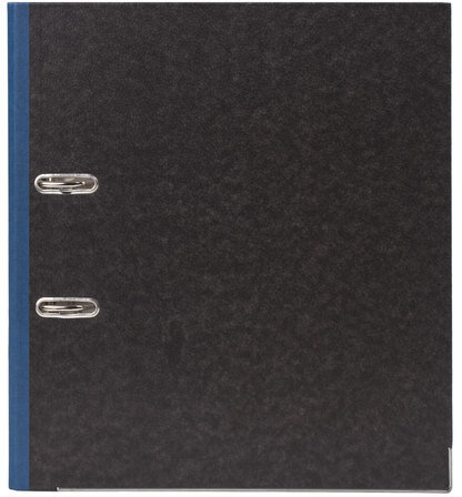 Папка-регистратор ОФИСМАГ, фактура стандарт, с мраморным покрытием, 75 мм, синий корешок, 225583