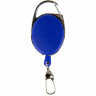 Держатель-рулетка для бейджей, 70 см, 2 карабина, синий, в блистере, BRAUBERG, 238239