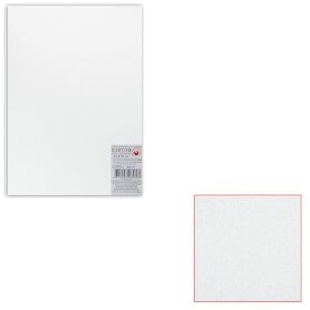 Картон белый грунтованный для живописи, 35х50 см, двусторонний, толщина 2 мм, акриловый грунт