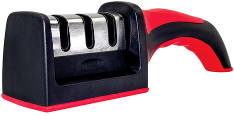 Точилка для ножей (ножеточка) ручная, трёхзонная (грубая, чистовая, шлифовка) DASWERK, 608134, Код1С