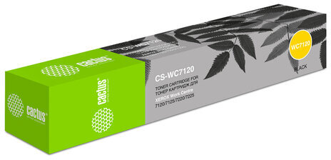 Тонер-картридж CACTUS (CS-WC7120) для XEROX WorkCentre 7120/7125, черный, ресурс 22000 стр.