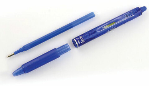 Ручка стираемая гелевая автоматическая PILOT "Frixion Clicker", СИНЯЯ, узел 0,7 мм, линия письма 0,35 мм, BLRT-FR-7