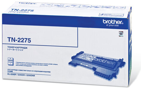 Картридж лазерный BROTHER (TN2275) HL-2240R/2240DR/2250DNR и другие, оригинальный, ресурс 2600 страниц