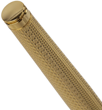 Ручка подарочная перьевая GALANT "VERSUS", корпус золотистый, детали золотистые, узел 0,8 мм, синяя, 143528