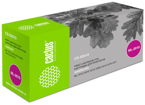 Картридж лазерный CACTUS (CS-S2010) для SAMSUNG ML-1610/2010/2015/2020/2510/2570, ресурс 3000 стр.