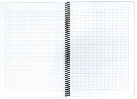 Тетрадь А4, 80 листов, BRAUBERG "Metropolis", спираль пластиковая, клетка, обложка пластик, СИНИЙ, 403392