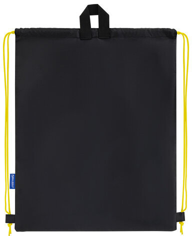 Мешок для обуви BRAUBERG, с петлей, светоотражающая полоса, 2 отделения, 46х36 см, Dark cat, 272394