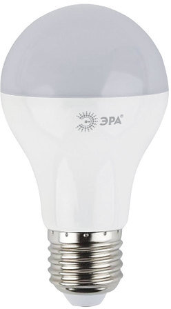 Лампа светодиодная ЭРА, 10 (70) Вт, цоколь E27, грушевидная, теплый белый свет, 25000 ч., LED smdA60-10w-827-E27ECO